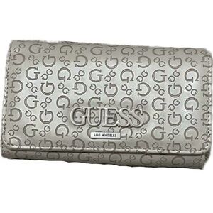 GUESS Cream Monogram Wallet